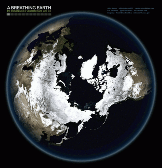 A Breathing Earth 1 m  531x550 Дыхание Земли