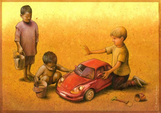 2fdd7e 550x388 Философский арт от Pawel Kuczynski