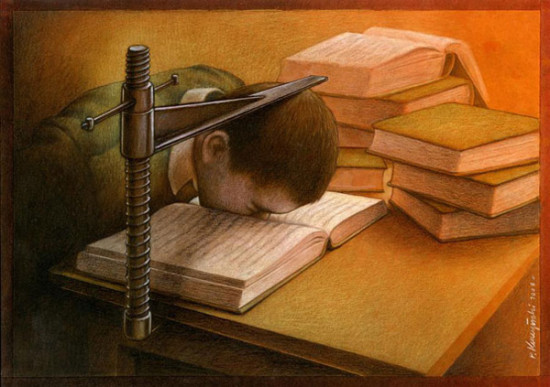 pavel kuchinskij satira v illyustraciyax 15 550x387 Философский арт от Pawel Kuczynski