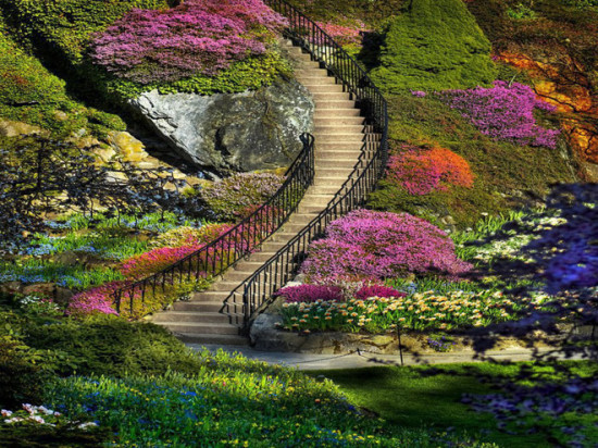 Butchart Gardens British Columbia Canada1 550x412 Ванкувер